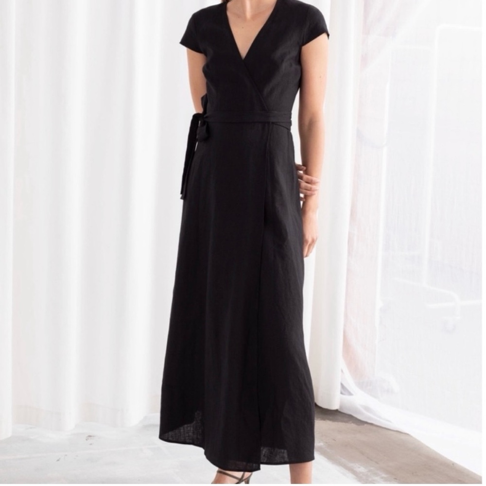 & Other Stories Midi Wrap Dress